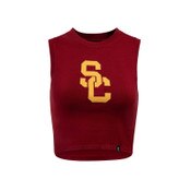 USC Trojans Women's Hype and Vice Cardinal SC Interlock Ivy Knitted Tank